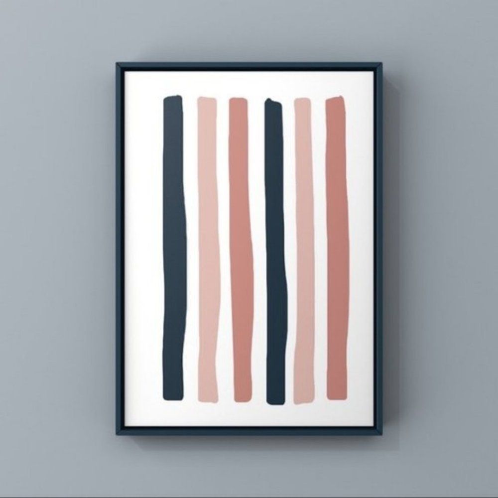 Modern minimalist boho abstract wall art print